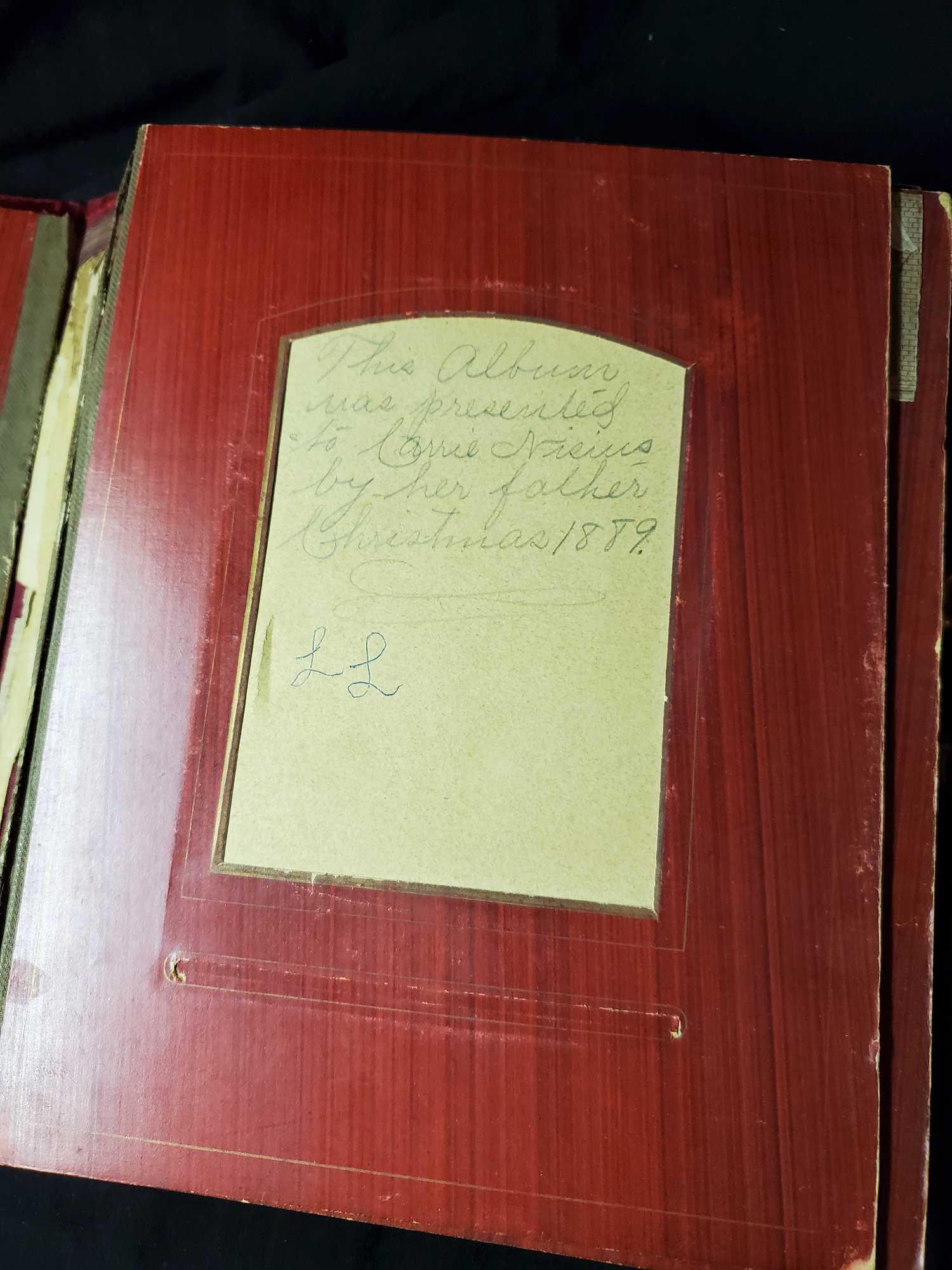 Antique Photo Album with brass closure