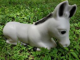 19" Donkey holiday Christmas blow mold