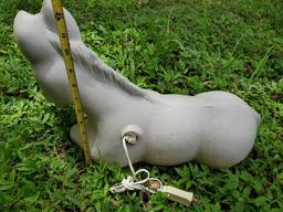 19" Donkey holiday Christmas blow mold