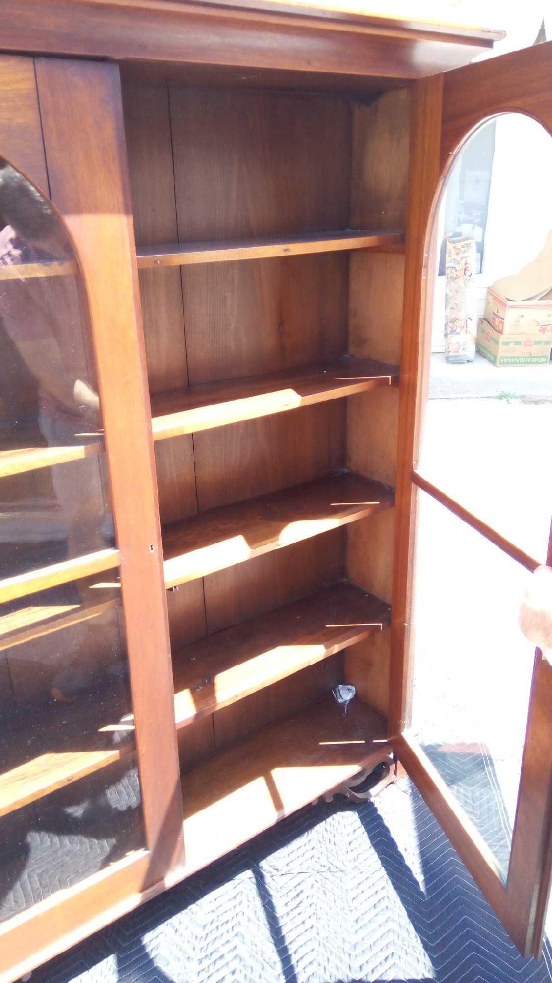 GORGEOUS OVER 200 YEARS OLD ANTIQUE WOODEN SHALLOW CABINET/HUTCH