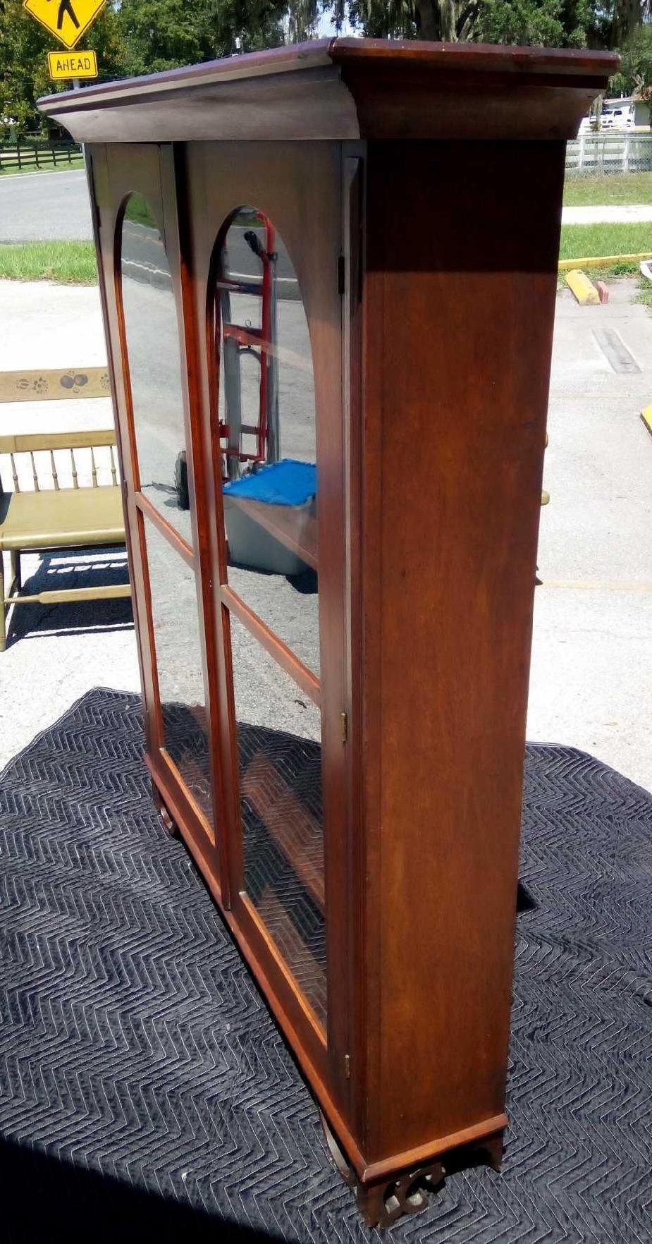 GORGEOUS OVER 200 YEARS OLD ANTIQUE WOODEN SHALLOW CABINET/HUTCH