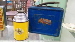 VERY OLD HOPALONG CASSIDY LUNCH BOX WITH THERMOS