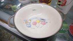 Adorable Childs Bowl and advertising cups