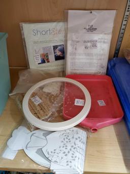 New pkg'd and used- Craft Funnel, Circle Cutter, Stickers, stamps and more