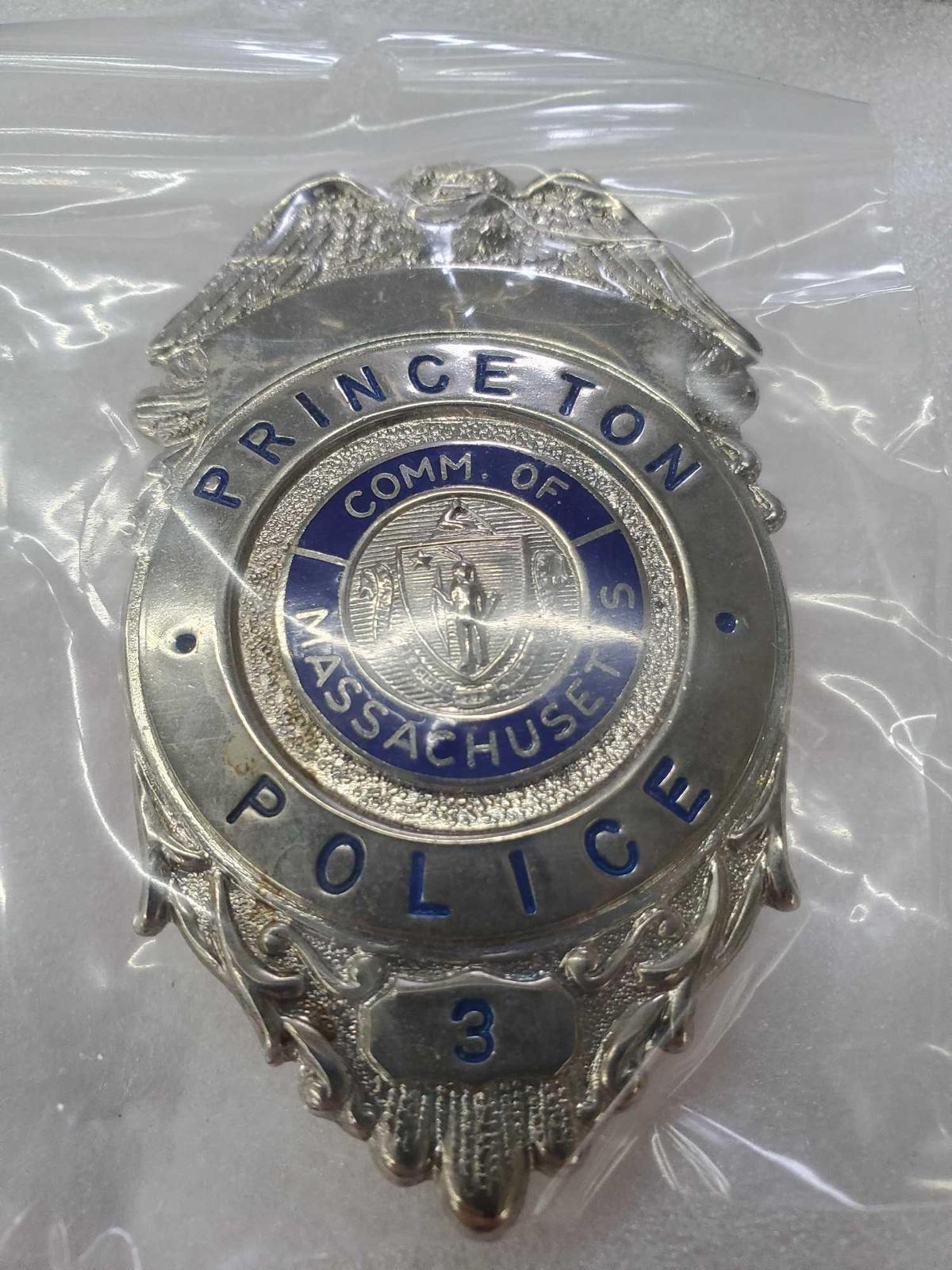 VINTAGE BADGE - PRINCETON POLICE, MASSACHUSETTS