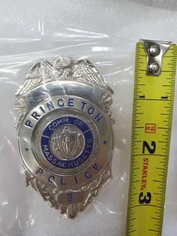 VINTAGE BADGE - PRINCETON POLICE, MASSACHUSETTS