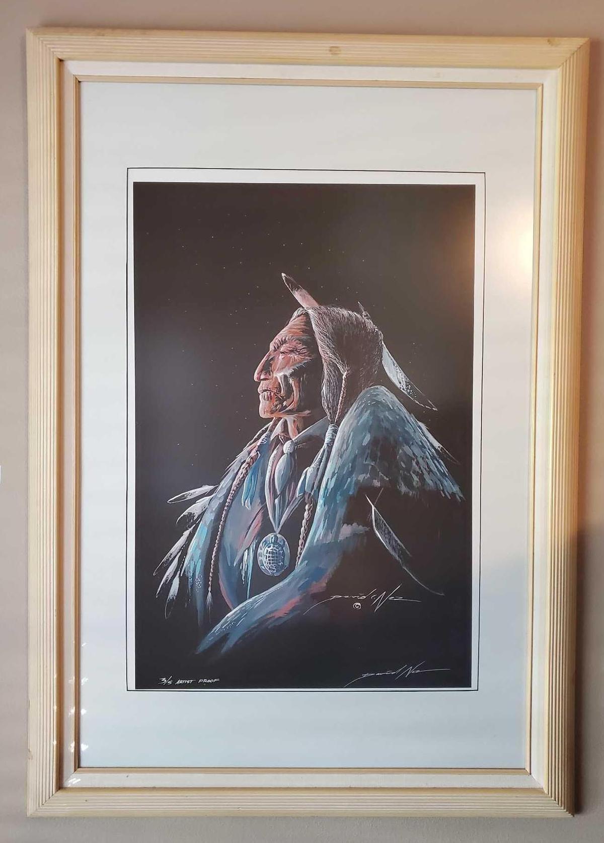 DAVID C. NEZ 3/5 ARTIST PROOF PRINT Native American