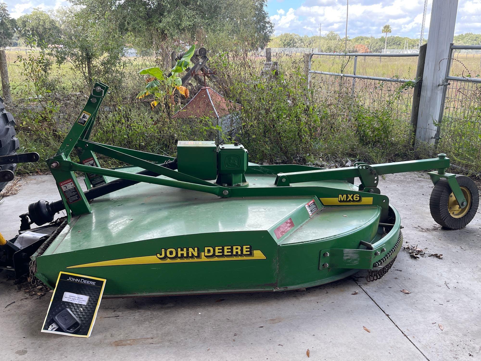 John Deere MX6 Bushhog attachment