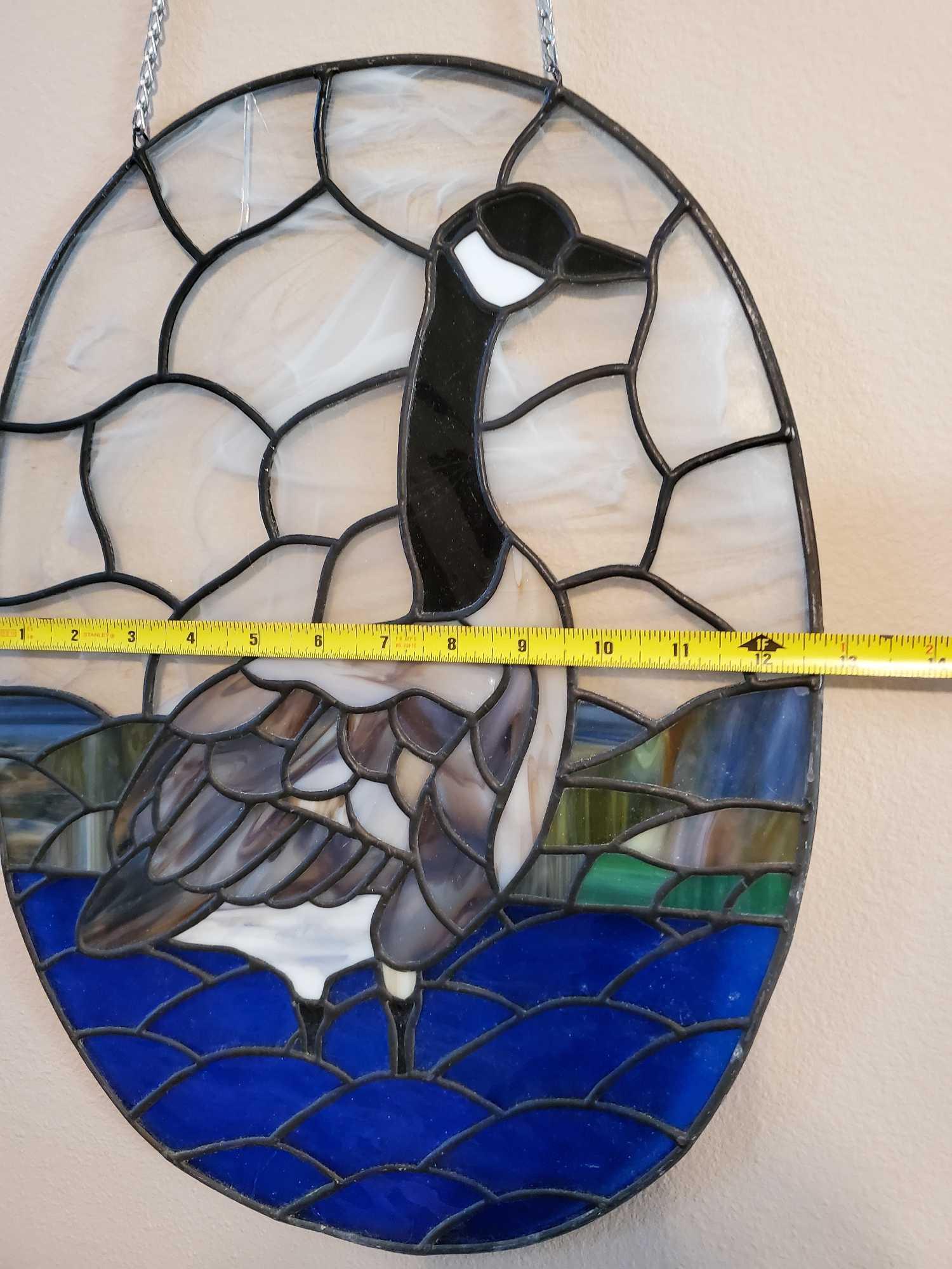 Nice STAINED GLASS GOOSE