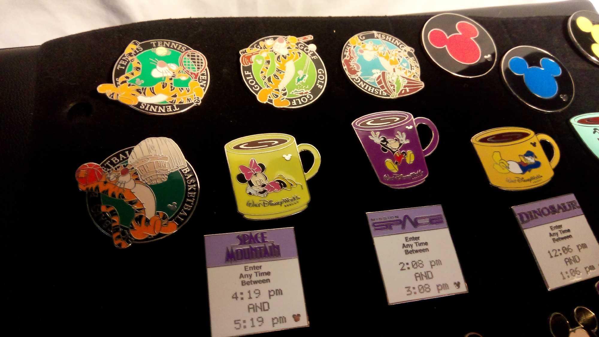 21 PINS (5) COMPLETE OFFICIAL DISNEY CAST LANYARD COLLECTION SETS