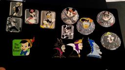 12 LANYARD PIN SERIES, HIDDEN MICKEY SERIES (3) TYPE PIN SETS