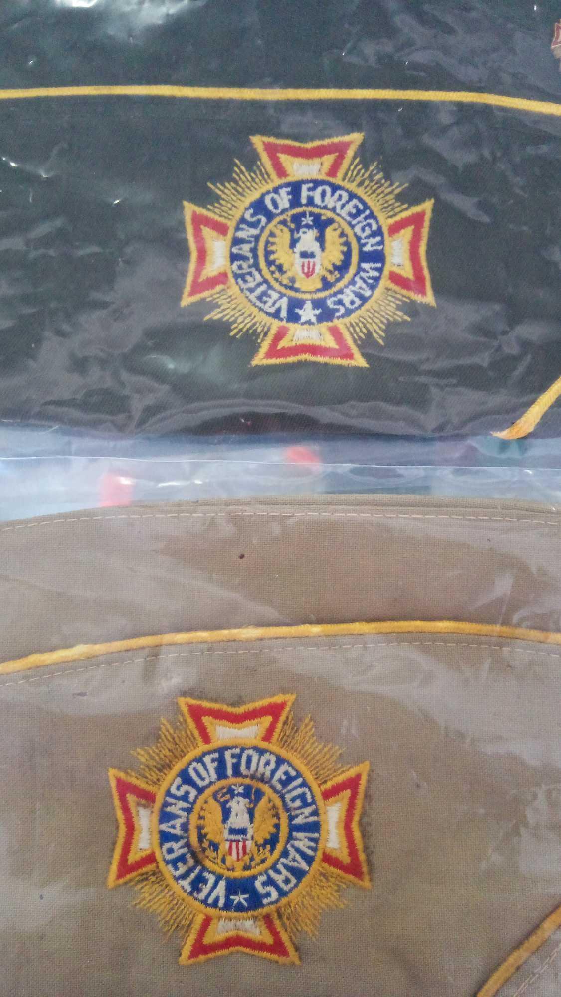 (2) FLORIDA VFW VETERANS OF FOREIGN WARS CAPS