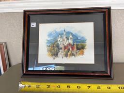 Framed White Mountain Castle Art by Nitschke