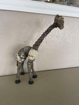 Vintage Twistum Toys Jointed Wood Polychrome Giraffe