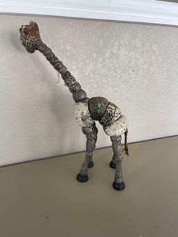 Vintage Twistum Toys Jointed Wood Polychrome Giraffe