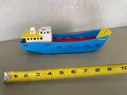 1971 Matchbox ferry boat, car fairy, missing flag