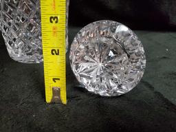 CRYSTAL DECANTER STOPPER AND BASKET