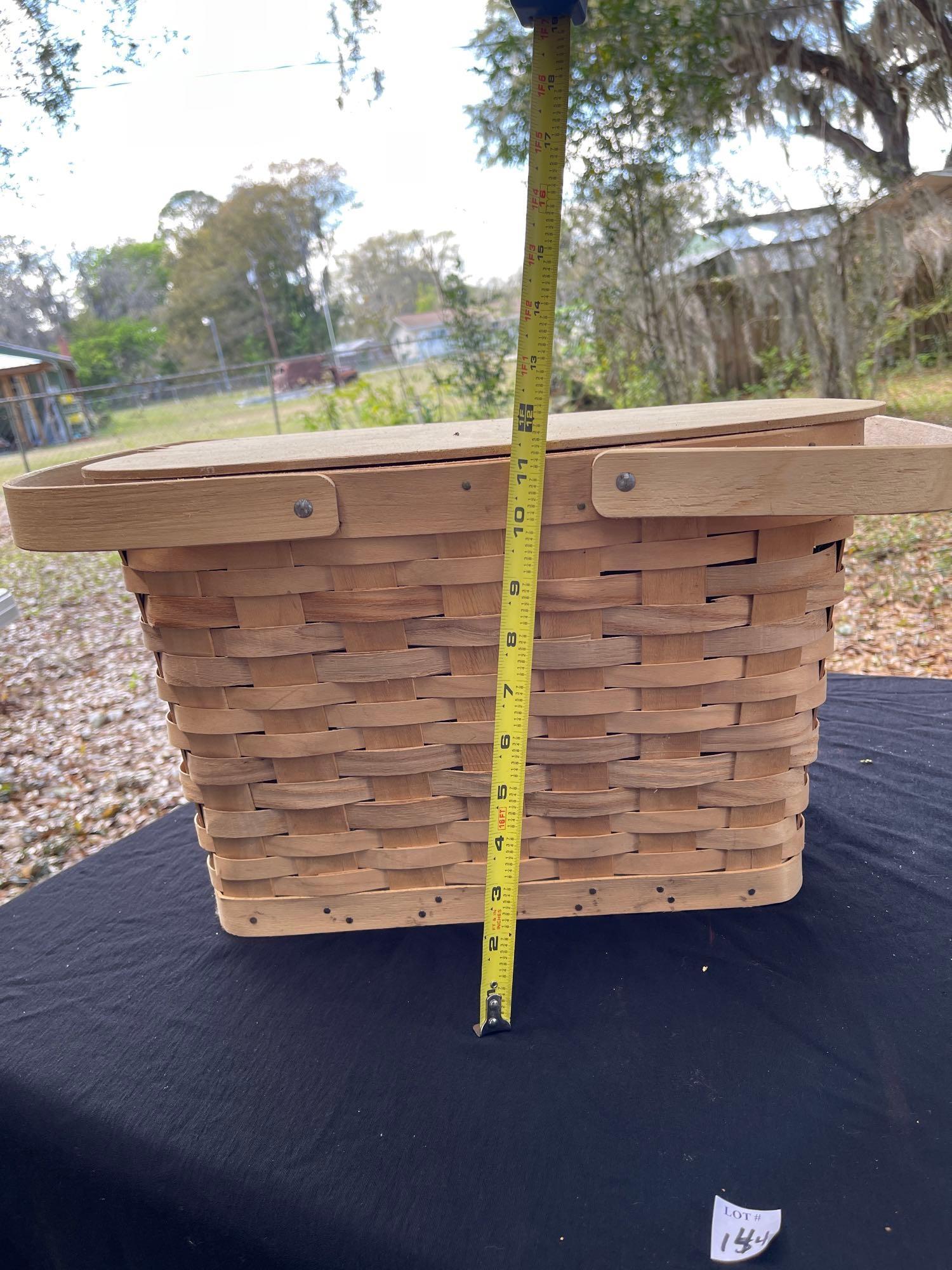 Large 18" NEW FLAT FLIP TOP PICNIC BASKET