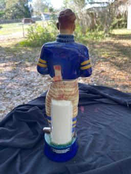 Kessler Whiskey Decanter " The Football Player " Vintage