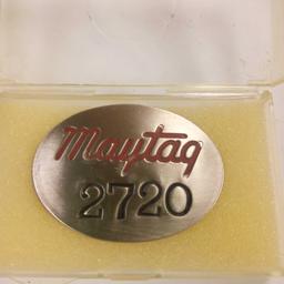(2) Vintage Maytag Co. Employee badges, No. 2713 & 2720