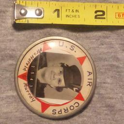 VINTAGE 1940/1950 US AIR CORPS EMPLOYEE/WORKER ID BADGE, MRS. HAROLD E MURRAY No. 2543