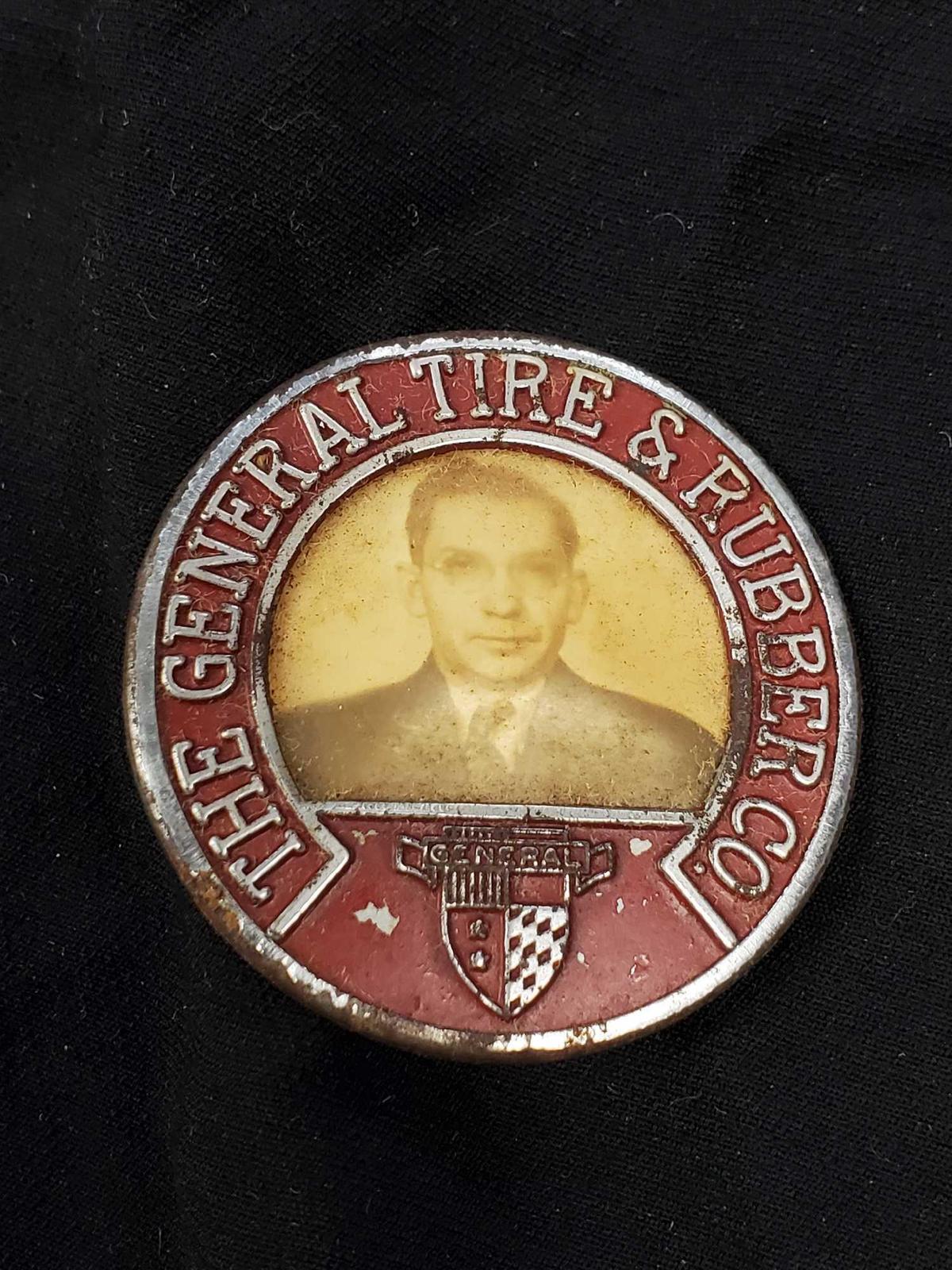 Vintage Employee Badge Pin - THE GENERAL TIRE & RUBBER CO.