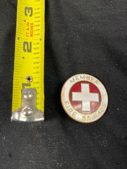 VINTAGE BADGE, MEMBER, FIRE BRIGADE