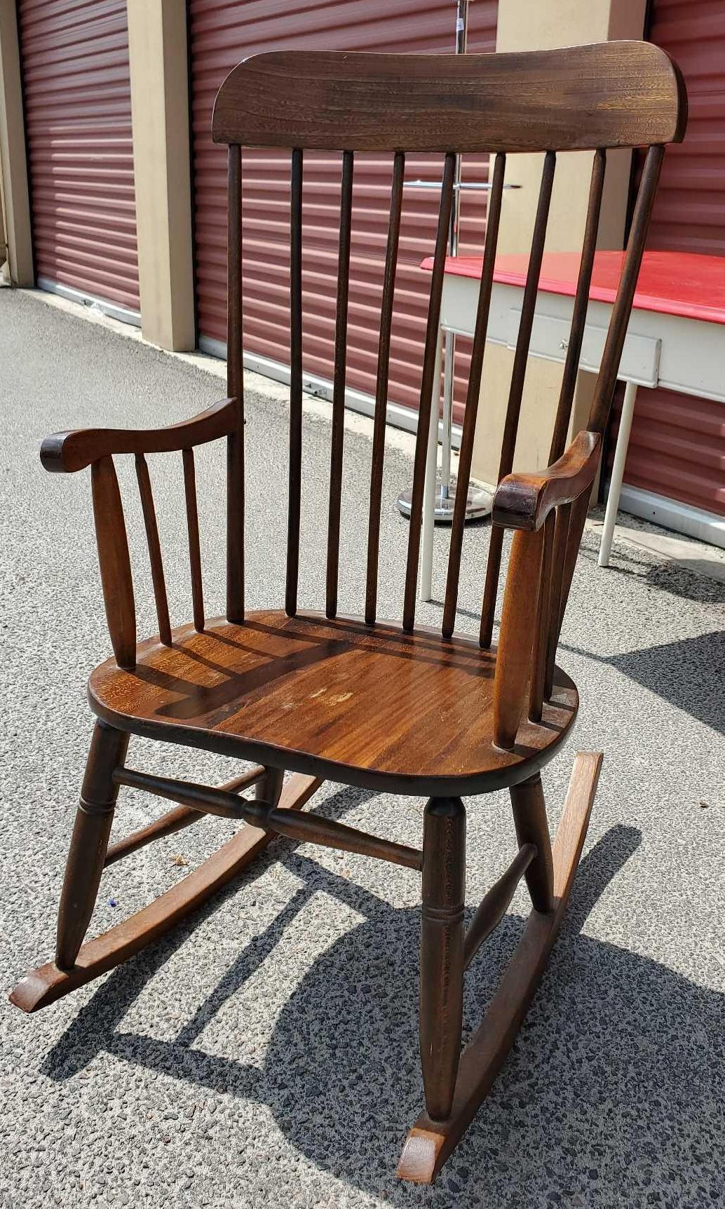 Vintage wooden rocking chair