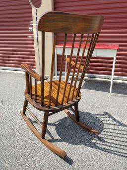 Vintage wooden rocking chair