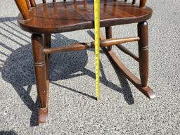 Vintage wooden rocking chair