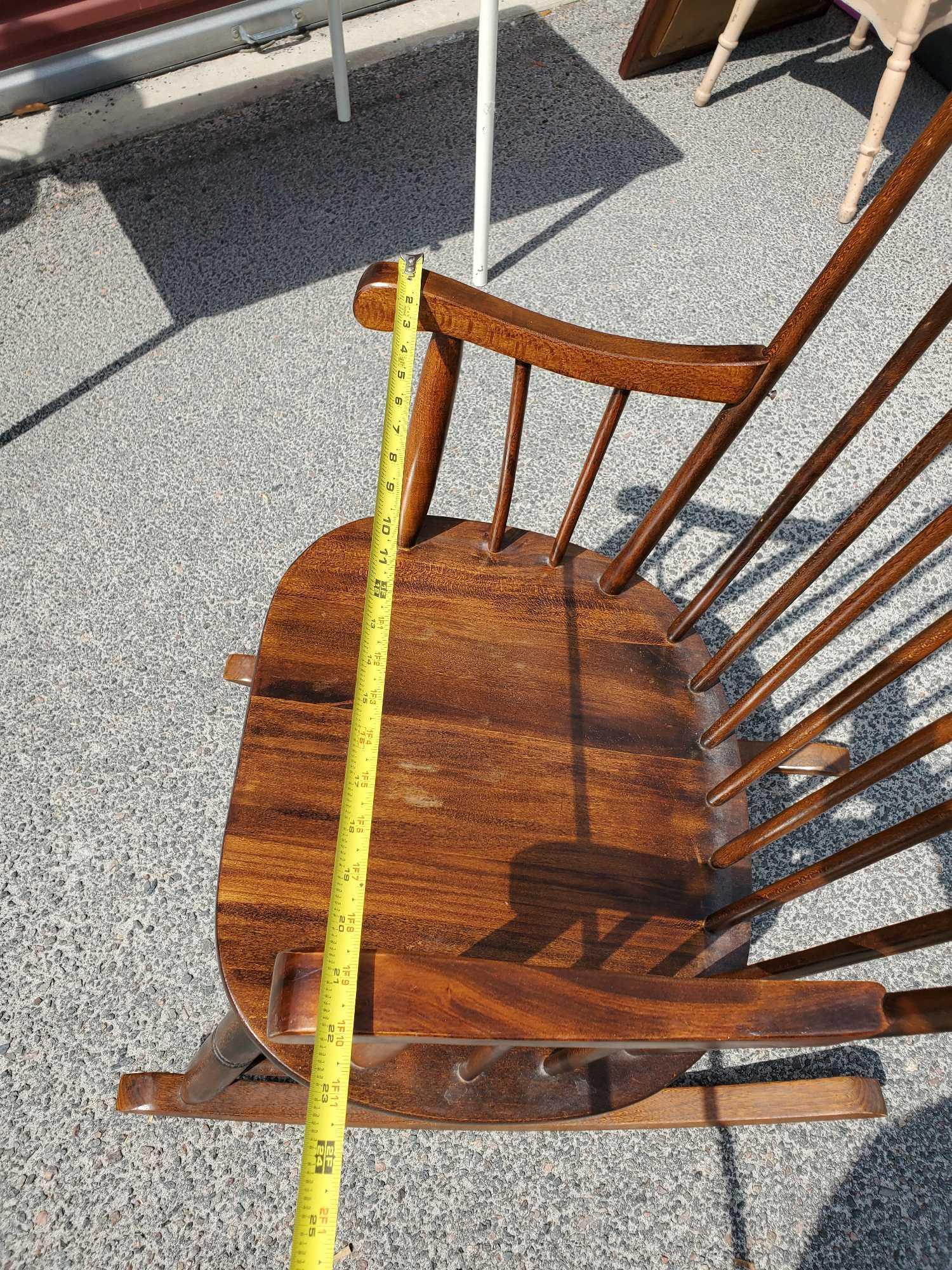 Vintage wooden rocking chair