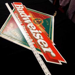 Anheuser Busch Budweiser classic Draft Bar/Pub Aluminum Sign