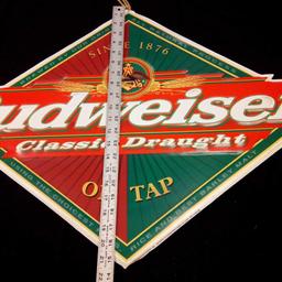 Anheuser Busch Budweiser classic Draft Bar/Pub Aluminum Sign