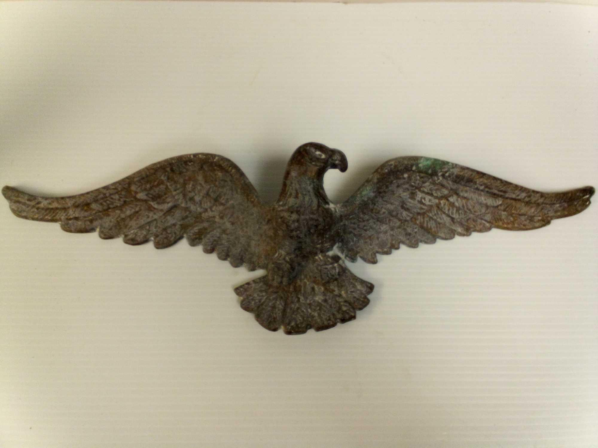 Vintage Cast American Eagle 18.5 in. Brass Finish with Mounting Attachment