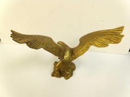Vintage Brass Eagle on Rocks, Circa 1960s?
