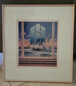 Vintage Surrealist Adolfson Limited Edition Signed Print, #132/480