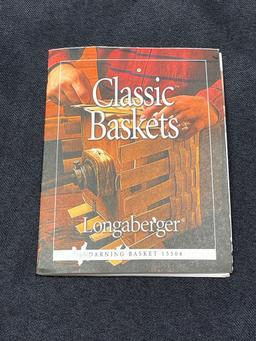Vintage Longaberger Darning Basket, tray