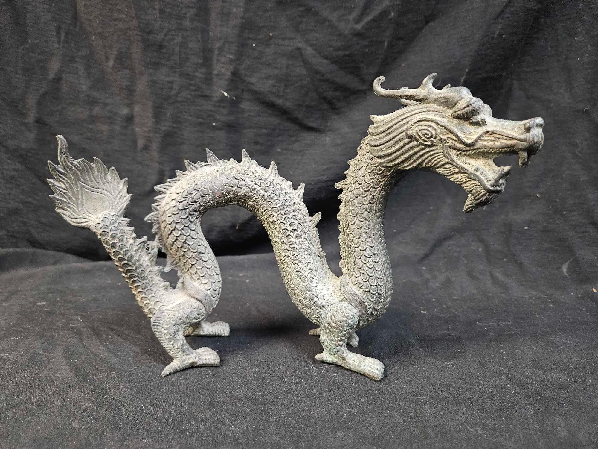 Folk Bronze Chinese Dragon