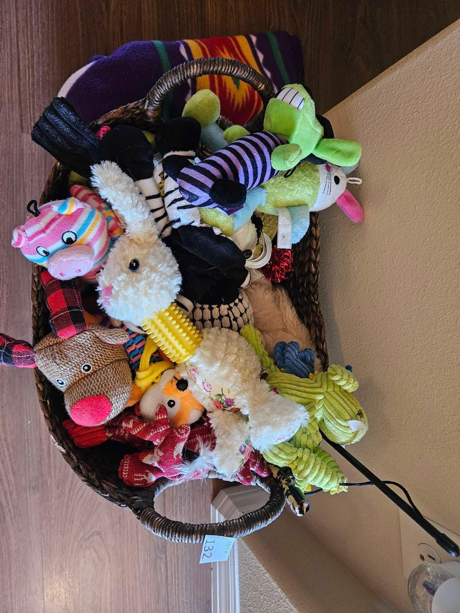 Your Furry Friend will LOVE THIS! Basket of Dog TOYS!