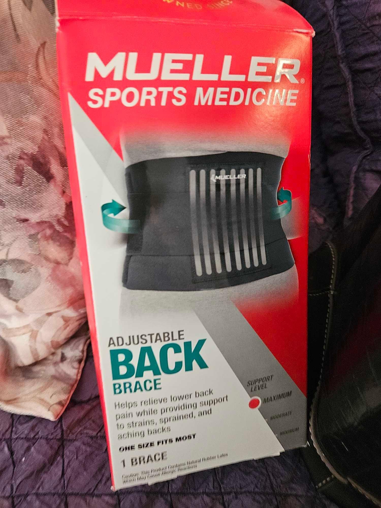 Personal and Medical Items including Back Brace and Arthritis Gloves