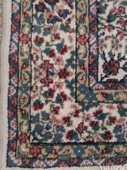 Cairo Collection Floral Ivory 4x6 Rug, SUPER CLEAN