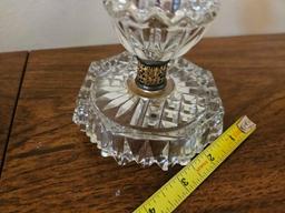 (2) Cute Vintage Glass Table Lamp Bases