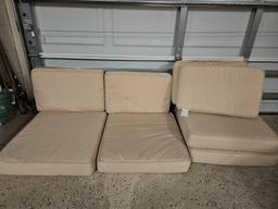 4 Sets Patio Furniture Cushions Cream Tan