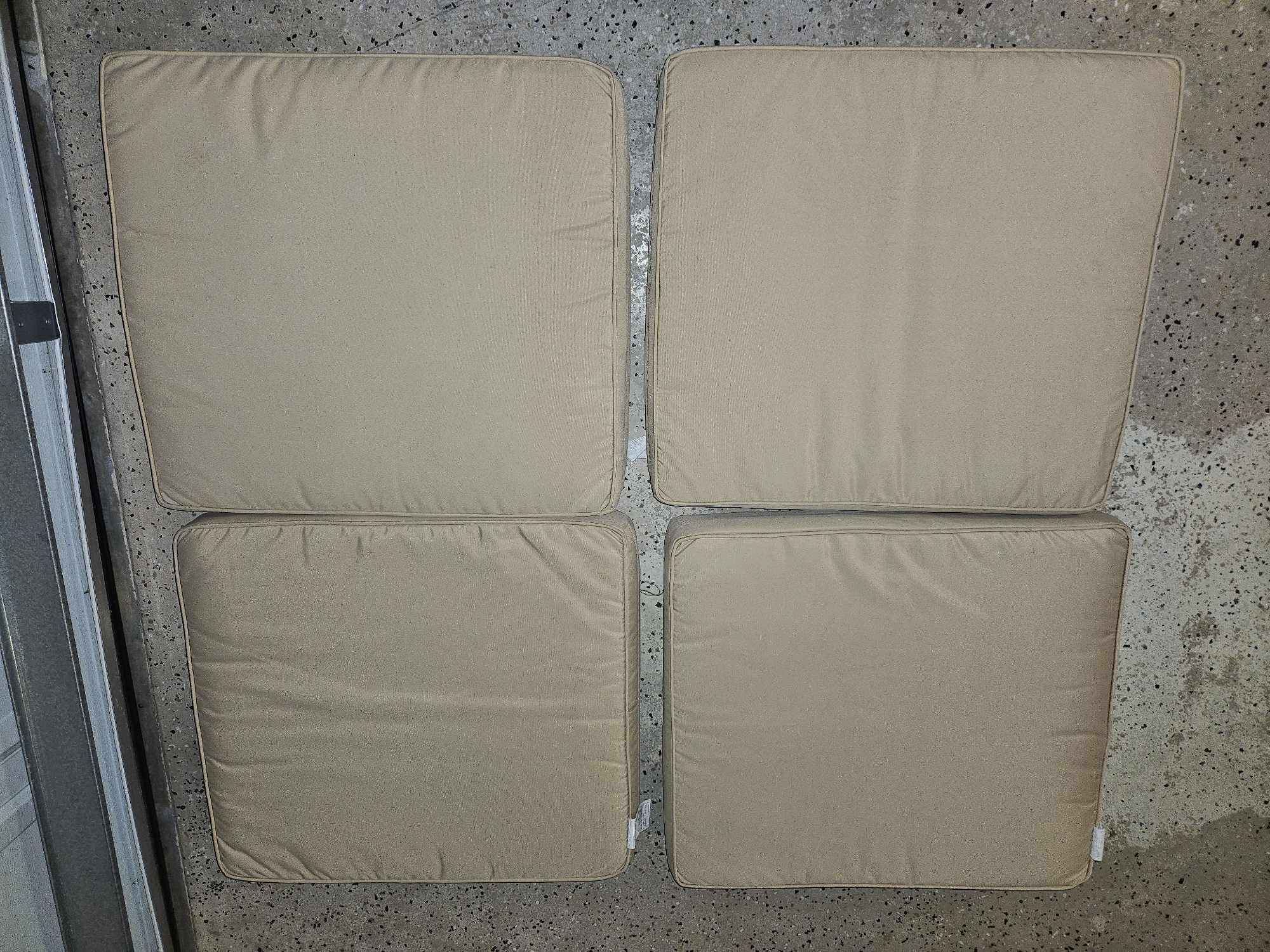 4 Sets Patio Furniture Cushions Cream Tan