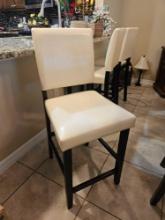 (3) BAR HEIGHT VINYL BAR STOOLS