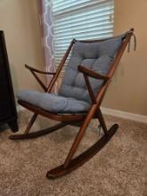 Danish style Midcentury Modern Teak? Rocking chair