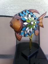 Very Colorful Fish Sculpture/Mosaic Style