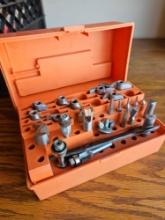 VINTAGE SEARS CRAFTSMAN ROUTER BITS SET