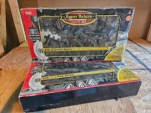 (2) EZTEC TRAIN TRACK SWITCH SET G GAUGE SUPER CANYON POLAR EXPRESS RAILROAD