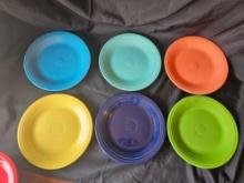 (6) FIESTAWARE Homer Laughlin 10.5 in. Dinner Plates